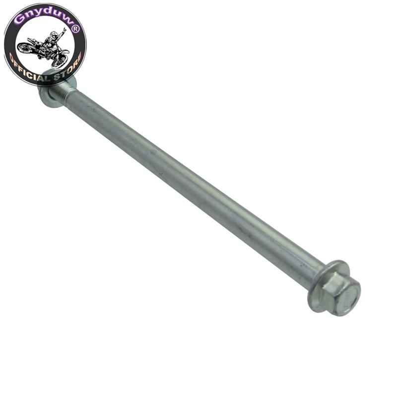 Gnyduw Durable 12mm 225mm Wheel Axle For 50cc 70cc 90cc 110cc 125cc Pit Dirt Bikes Scooters Moped Motorcycle Parts