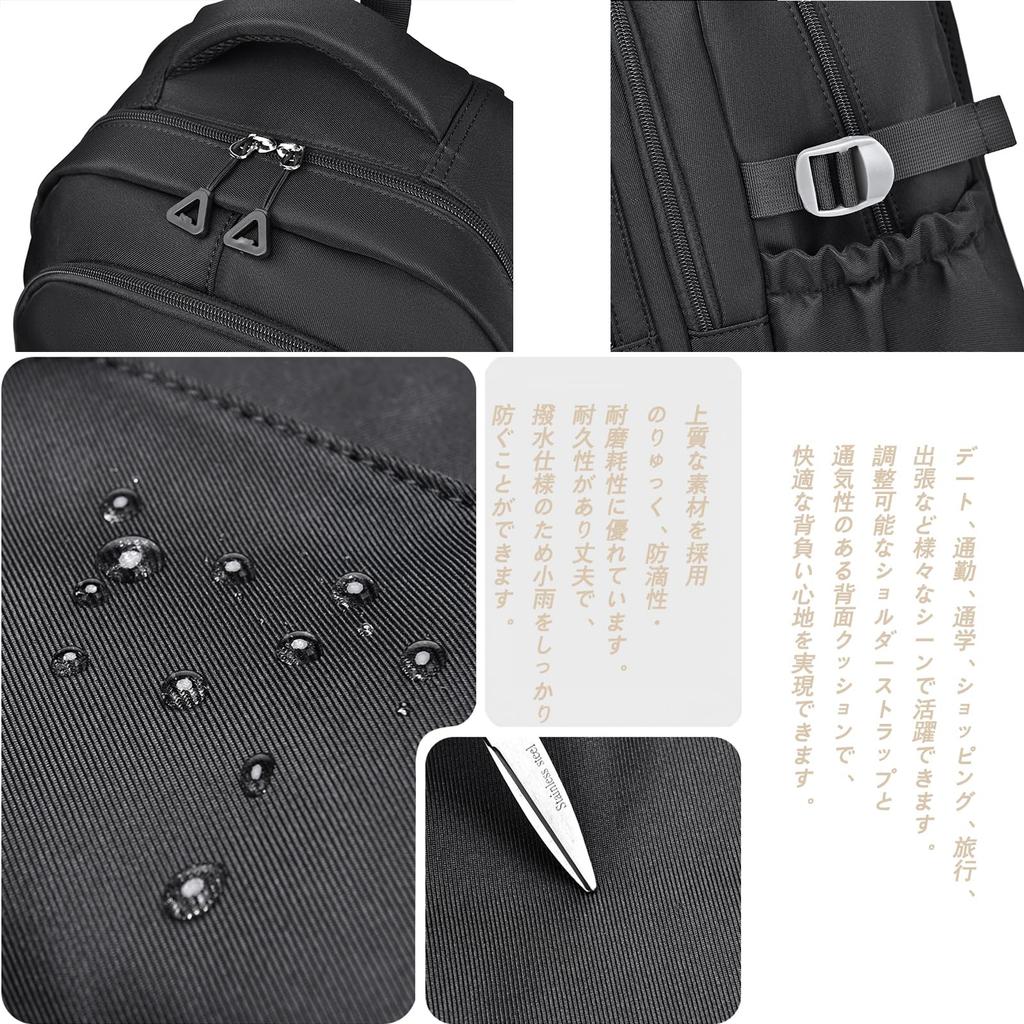 STARZORA Women's Lightweight Large Capacity Backpack, Men's Unisex Backpack for School and Commuting, Solid Color (Khaki)