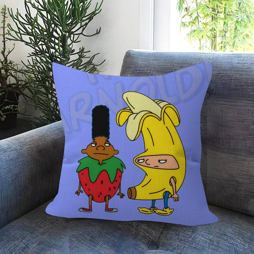 Cushion Cover Car Throw Pillow Case For Sofa Car Christmas Gift Xcm Xcm Hhey Arnolds Cartoon