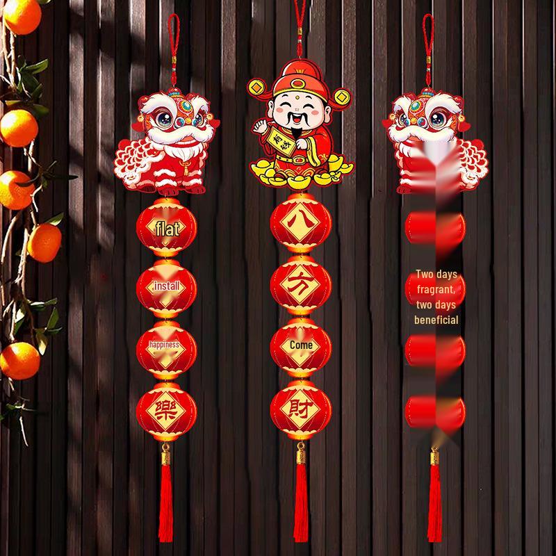 2026 Year of the Horse Lion Dance Pendant for Chinese New Year and Spring Festival Home Decoration