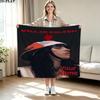 1PC Billie Eilish Custom Name Patterned Flannel Blanket Suitable For All Seasons for Home Decor Warmth and Comfort Gifts Holiday Present