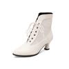 Medium-heeled Lace-up Martin Boots European and American Large-size Short Boots