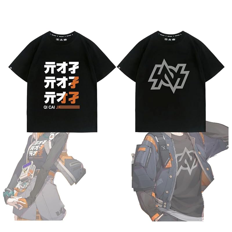 

[Star store] Футболка Zenless Zone Zero с коротким рукавом Yosaiko Tetsu повседневная одежда Around the game мягкая дышащая памятная рубашка повседневная Around