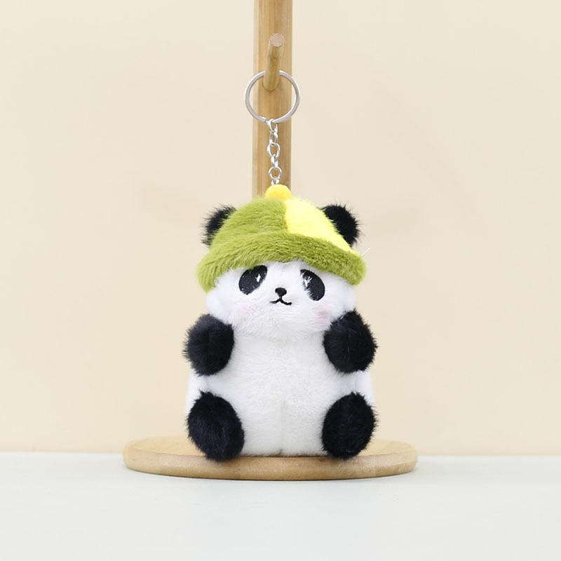 

Восхитительная плюшевая игрушка панда в шляпе, уникальный брелок-подвеска для сумки панда из Чэнду, подарки для