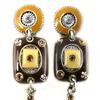 Les Trésors De Lily [F6019] - Brown 'Esmeralda' Designer Earrings