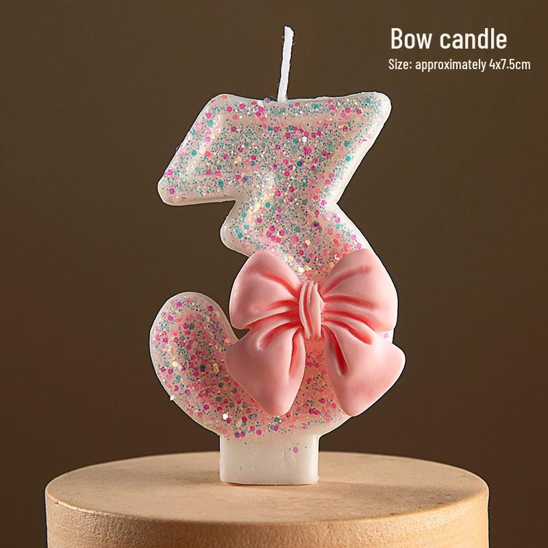 2025 Creative Lotus Birthday Number Candles for One-Year-Old Boys & Girls
