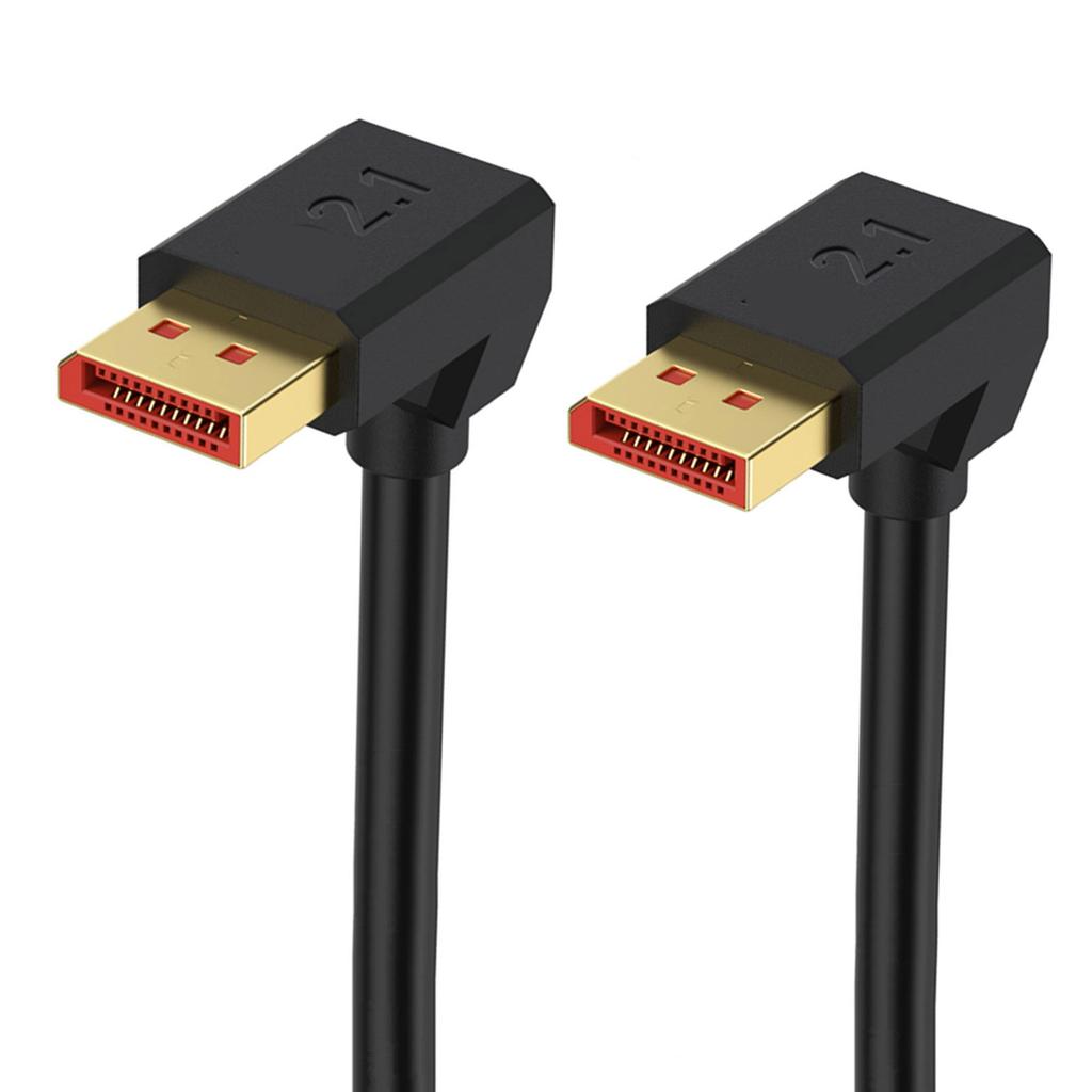 Flexible Angled 2.1 Video Cable 16K Resolution 54Gbps Transmission 8K120Hz 4K240Hz For Gaming Monitors