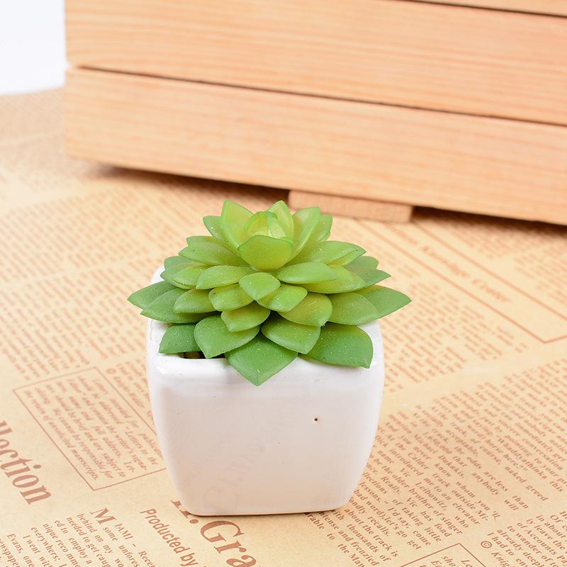 Simulation Plant Decoration Potted Plant Nordic Green Plant High Imitation Ornament Home Living Room Fake Flower Succulent Decoration