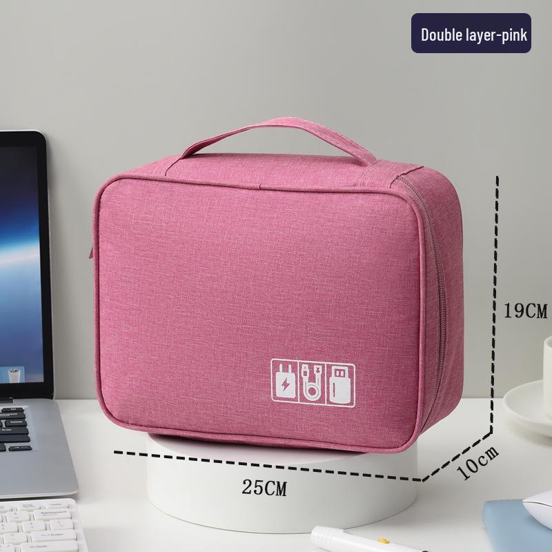 

Дорожная косметичка для сокровищ и органайзер для электроники - Большая вместимость для кабелей, внешнего аккумулятора и наушников