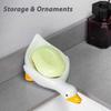 2Pcs Soap Dish Self-draining Design Easy To Clean Cartoon Duck