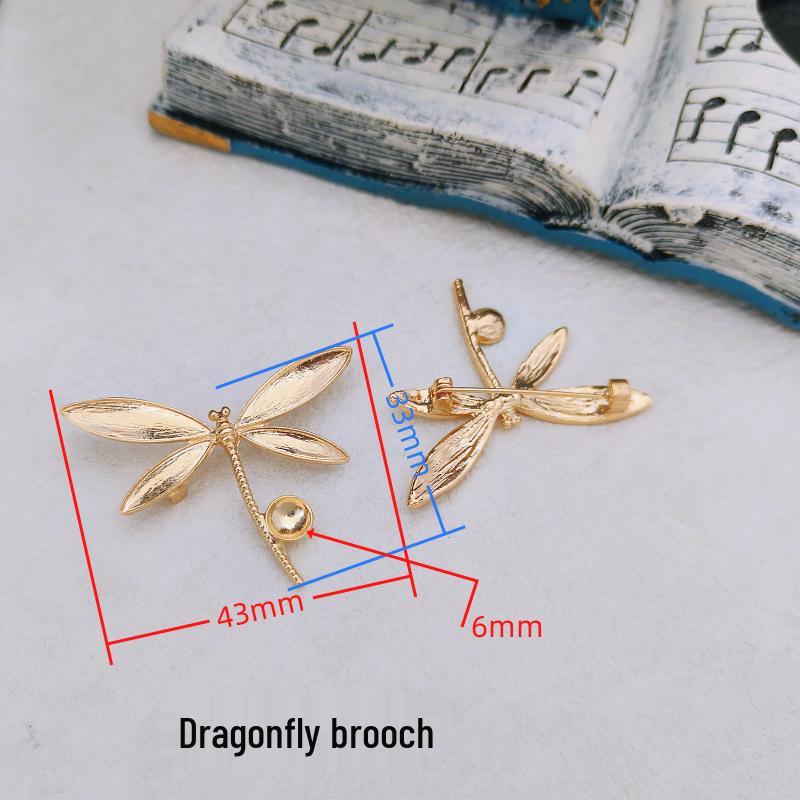 Yi Zan Dragonfly Brooch: Cloisonné Enamel & Mother-of-Pearl Filigree, Perfect Hanfu Qipao Accessory