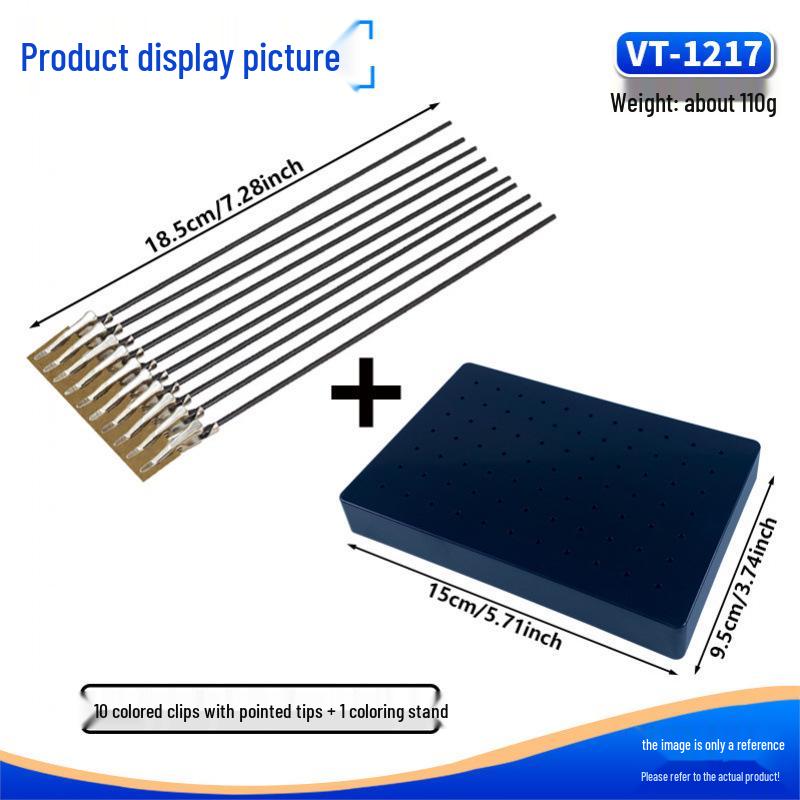 Metal Model Painting Clips with Protective Stand for Gundam Figures