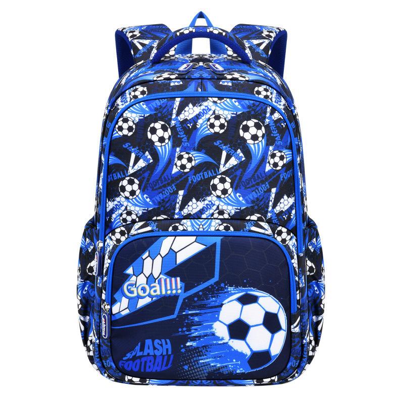 Pu Football Three-Piece School Bag Primary School Male Large Capacity Lightweight Game Console Backpack
