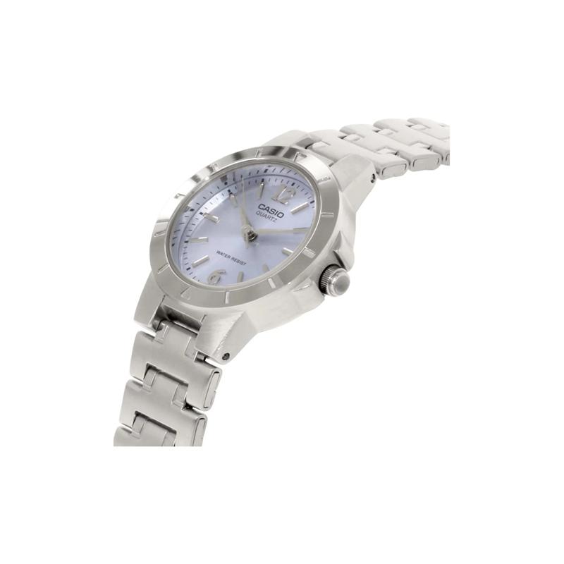 Casio Dames 26mm Zilver Blauw Horloge ltp-1177a-2a-