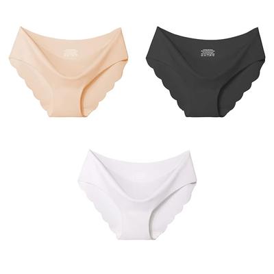 S-2XL Women Seamless Panties Plus Size Ultra-thin Briefs Solid Comfort Underwear Sexy Lingerie Low-Rise Female Underpants