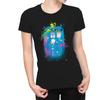 1Tee Womens Police Phone Box Splash T-Shirt