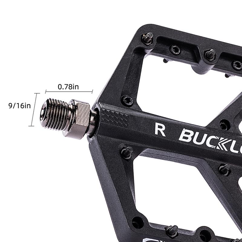 BUCKLOS Pedals DU Bearing Bicycle Pedal Platform Ultralight Nylon Road Mountain Bike Pedal Non-slip MTB Flat Pedals Bicycle Part 6