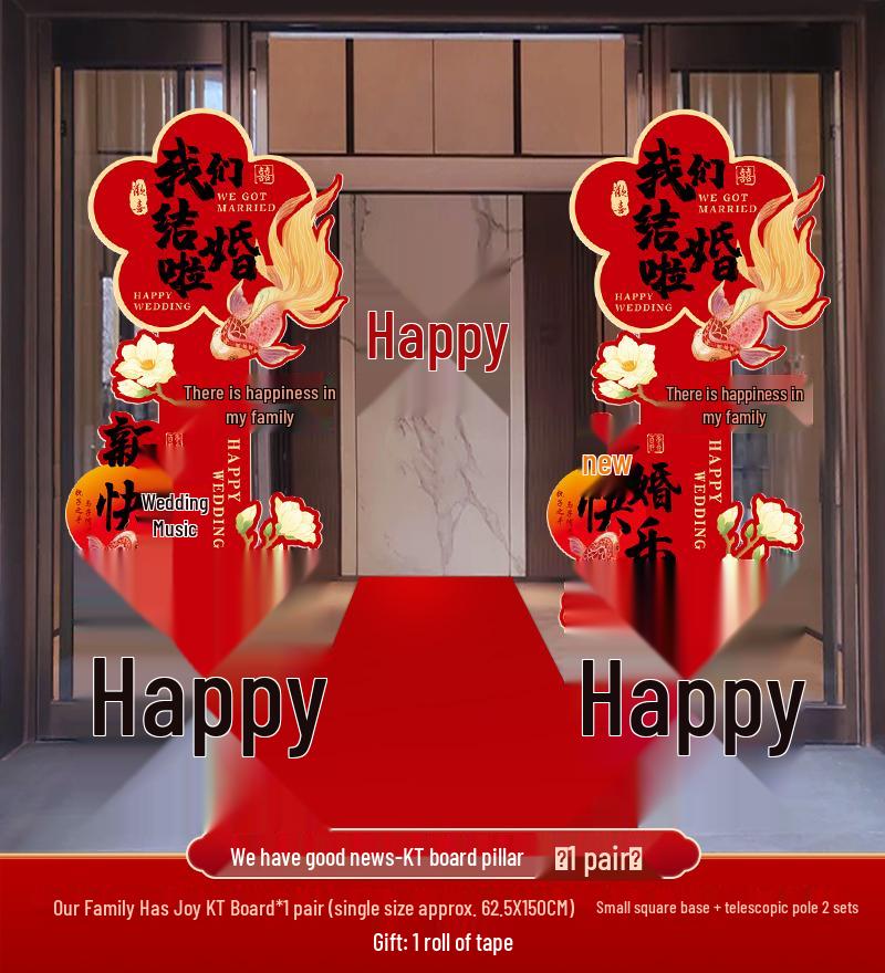 Wedding Balloon Stand Decoration for Courtyard Entrances and Pathways