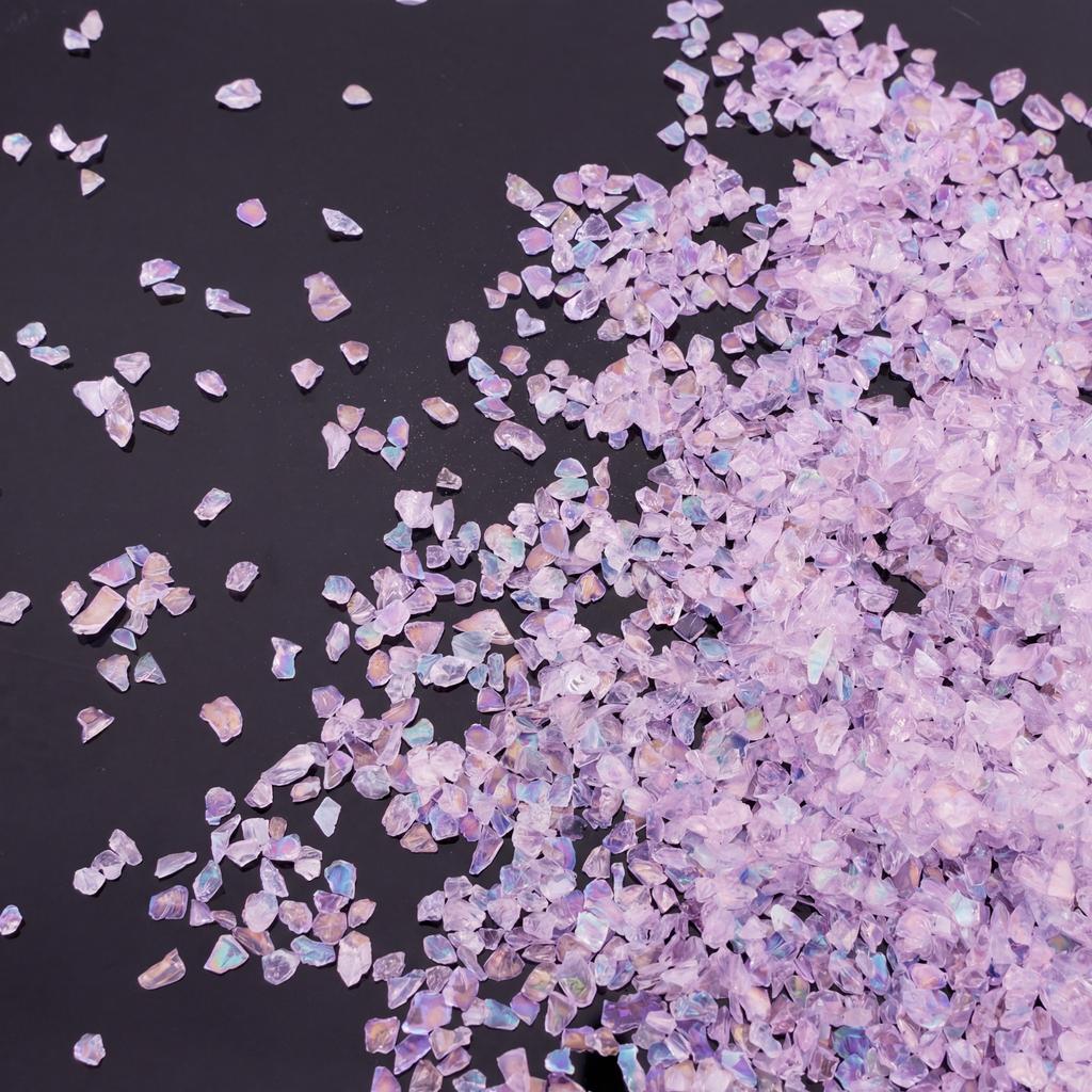 Glass Crushed Stone AB Iridescence