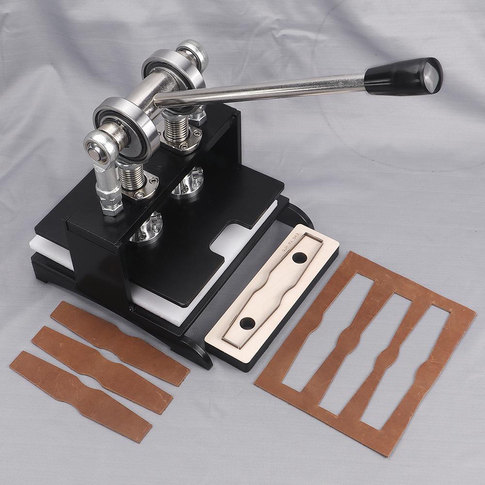 1set DIY leather punch die-cutting machine, manual hand press stamping mold tool, DIY handmade leathercraft pressing machine