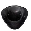 Chapeau de Pirate Cosplay Couleur Unie Cuir Synthétique Chapeau Tricorne Adulte Chapeau de Cowboy Western Drôle Halloween
