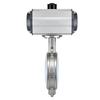 Corrosion-Resistant Stainless Steel Pneumatic Butterfly Valve with PTFE Seal for Acid and Alkali Resistance