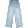 Jeans Larghi Corti con Bordo Grezzo Lavato da Donna Betu 2503T87