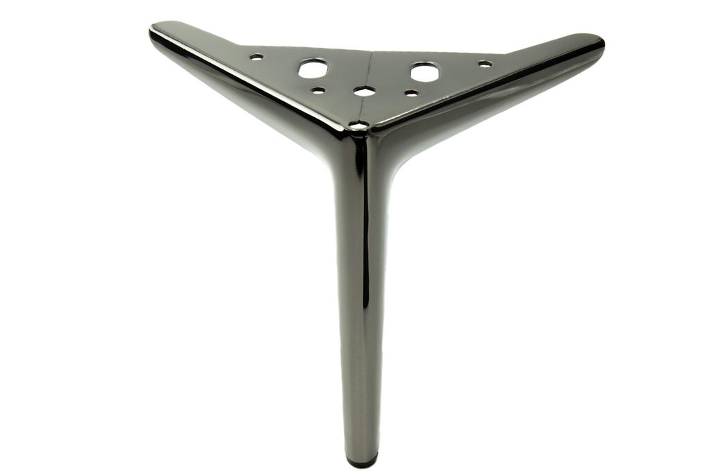 Anchor Elegant furniture leg, black chrome, height 18 cm