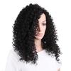 Female Fashion Long Curly Lace Frontal Synthetic Wig Full Wig  Hair Corn Wave Wig for Black
