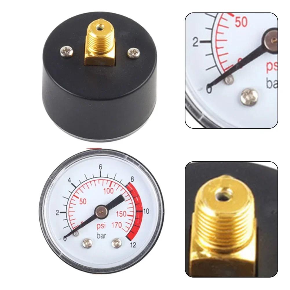 0-12Bar Pressure Gauge Air Compressor Gauge For Workshop Use For Industrial Use New And High Quality For Air Compressors