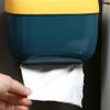 Tissue Paper Dispenser Box Large Capacity Waterproof Punching Free Toilet Paper Storage Organizer