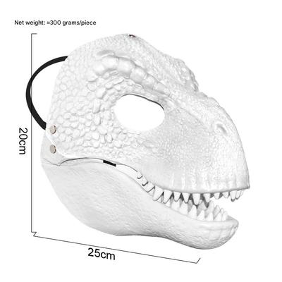 Paintable White Dinosaur Latex Mask