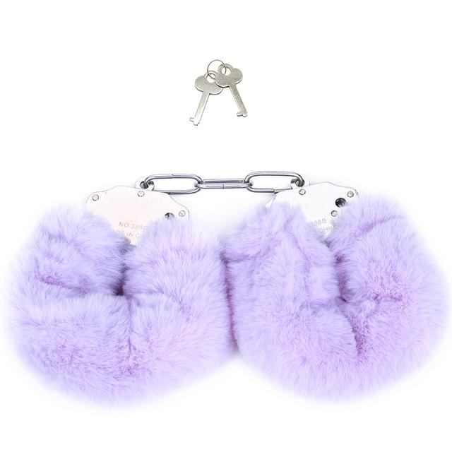 Plush Handcuffs Metal Alternative Tools Shackle Handcuffs SM Training Equipment Binding Adult Sex Toys for Women and Couples