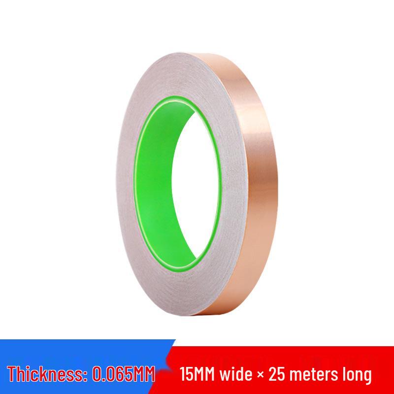 Double-Sided Conductive Copper Tape for Shielding, DIY Circuit Mods, Heat Dissipation, and Temperature Resistance