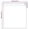 VidaXL Rideaux en voile avec passe-tringles 2 pcs marron, rideau en filet, rideau transparent, voile de fenêtre, traitement 4102171