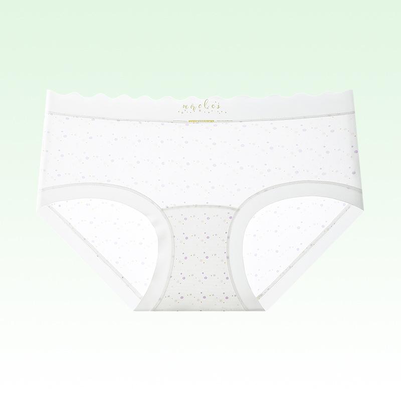 Women's Summer 10A Antibacterial Extended Crotch Stretch Hip Seamless Naked Sense Briefs