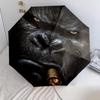 1 PC Automatic Folding Umbrella - gorilla Pattern, Portable & Foldable Design with 8 Ribs, Christmas Birthday Gifts