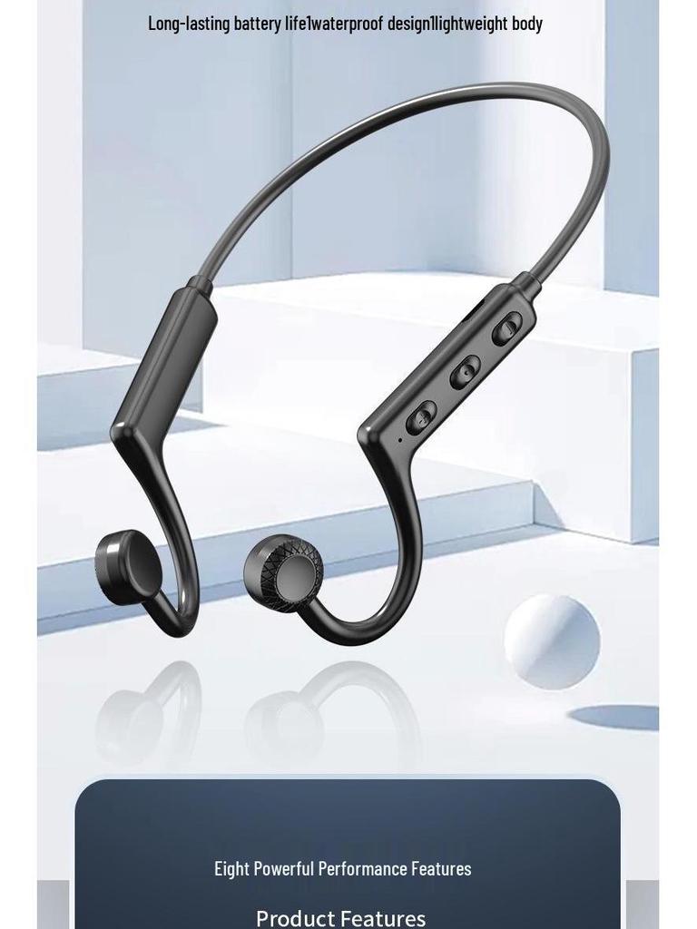 KS19 Waterproof Wireless Neckband Earphones - Sport-Compatible Bluetooth Headset