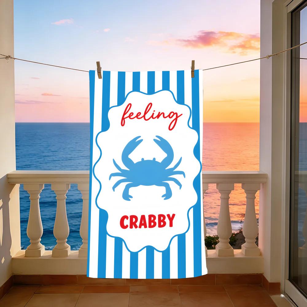 Coastal Vibrant Beach Print Towel Towel Beach Towel Oversized Quick Dry Towel Absorbent Soft Swim BeachTowels for Men Women