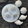 Multi-faceted Shell Conch Mirror Epoxy Silicone Abrasive Simulation Shell Crafts Decoration Mold Chocolate Cake Baking Tool 1PC