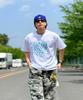 OTHERFITS Graffiti Logo Short Sleeve T-Shirt (White/Blue)