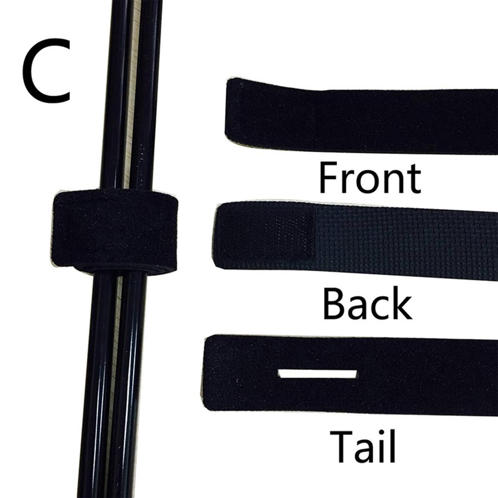 5pcs Fishing Rod Tie Strap Belt Waterproof Non-slip Elastic Wrap Band Pole Holder Accessories Fishing Tools