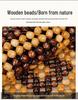Wooden Bead Three-Piece Car Seat Cushion Set: Single Seat Cushion, Square Cushion for Home and Office