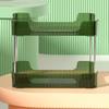 Desk Storage Rack Multipurpose Simple Light Luxury Double Layer Desktop Display Shelf for Home Bathroom