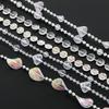 Transparent Beaded Chain Christmas Tree Ornament for Window and Home Décor