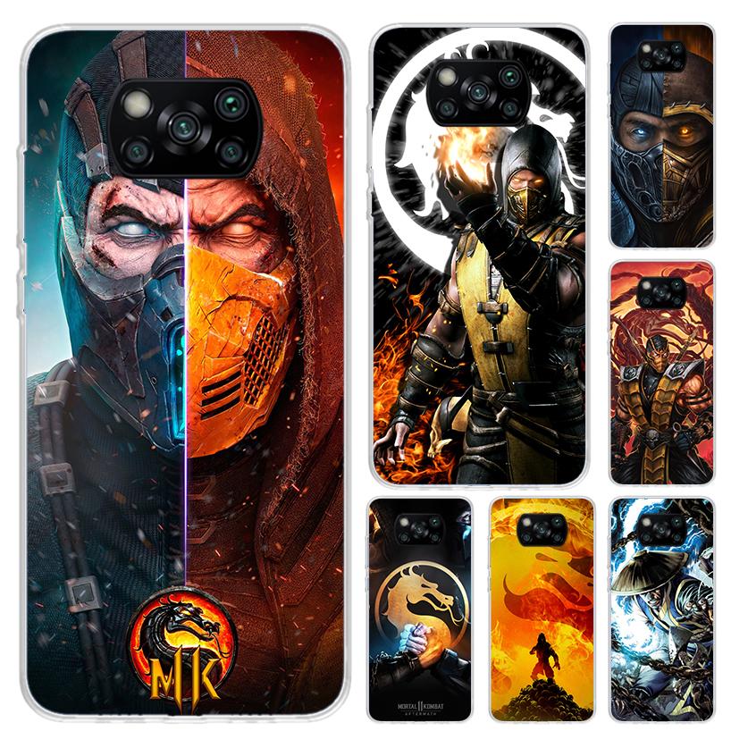 Mortal Kombat Phone Case for Xiaomi Poco X5 X6 X7 Pro F7 Ultra M7 Redmi 15 15C 13 13C 12 12C 10 10A 10C 9 9A 9C 9T Shell Poco X7