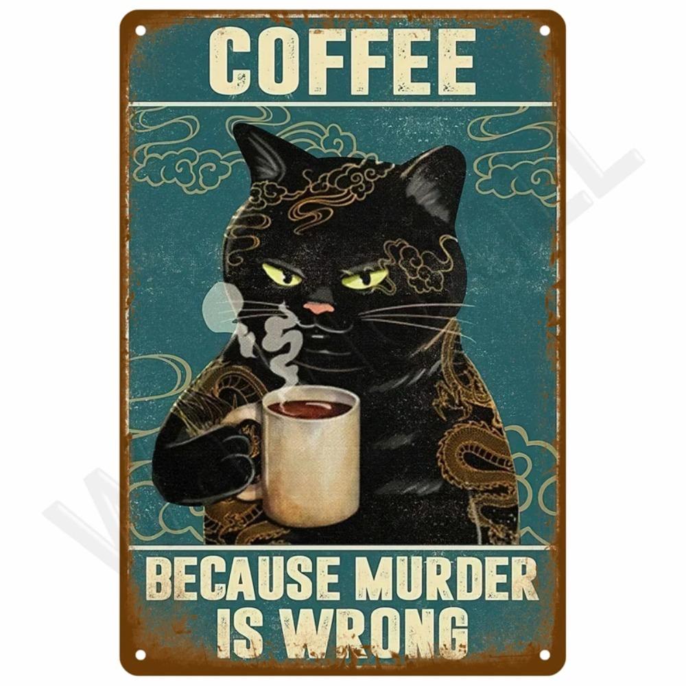 Estetyczne Vintage Metalowe Tablice Plakaty - Retro Blaszane Znaki do Męskiej Sypialni, Mural na Ścianę Pokoju, Dekoracje Domowe