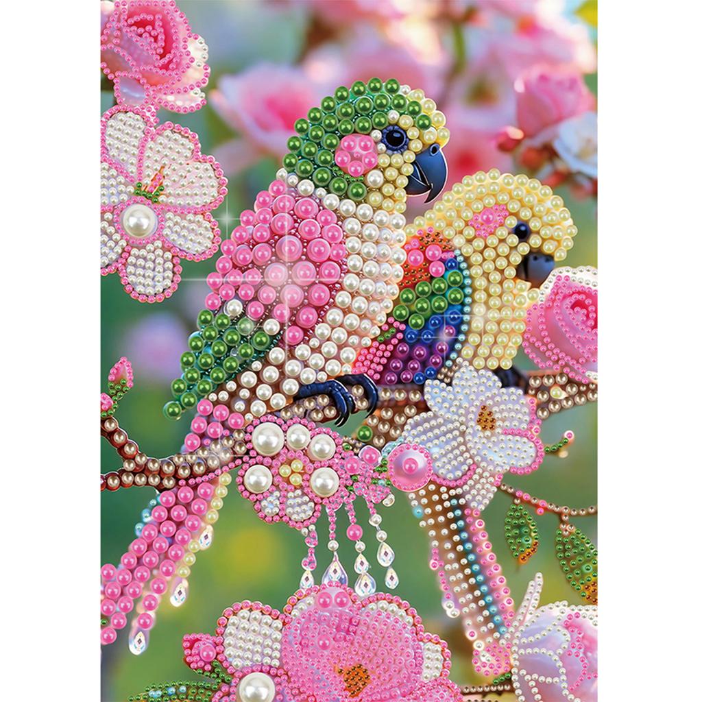 Animal Special Shaped DIY Partial Drill Pearl Gem Diamond Art Painting Kit Gift Art Craft Pearl Diamond Painting 11.81x15.75in