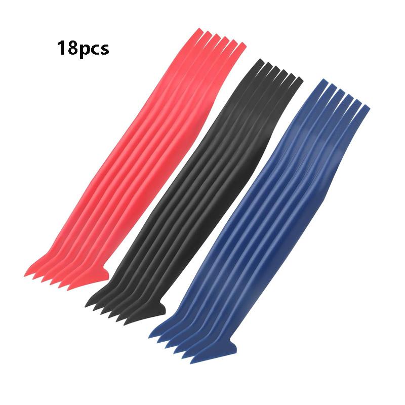 3-18PCS Car Vinyl Wrap Tool Kit 3 in 1 Vinyl Flexible Micro Squeegee Curves Slot Tint Tool Automotive Vinyl Wrap Film Install