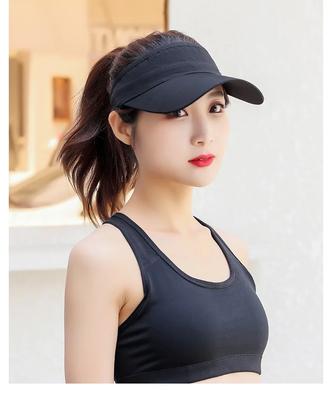 Summer Outdoor Sports Running Hat Women's Marathon Sun Protection Visor Men's Tennis Empty Top Duck Tongue Sun Hat